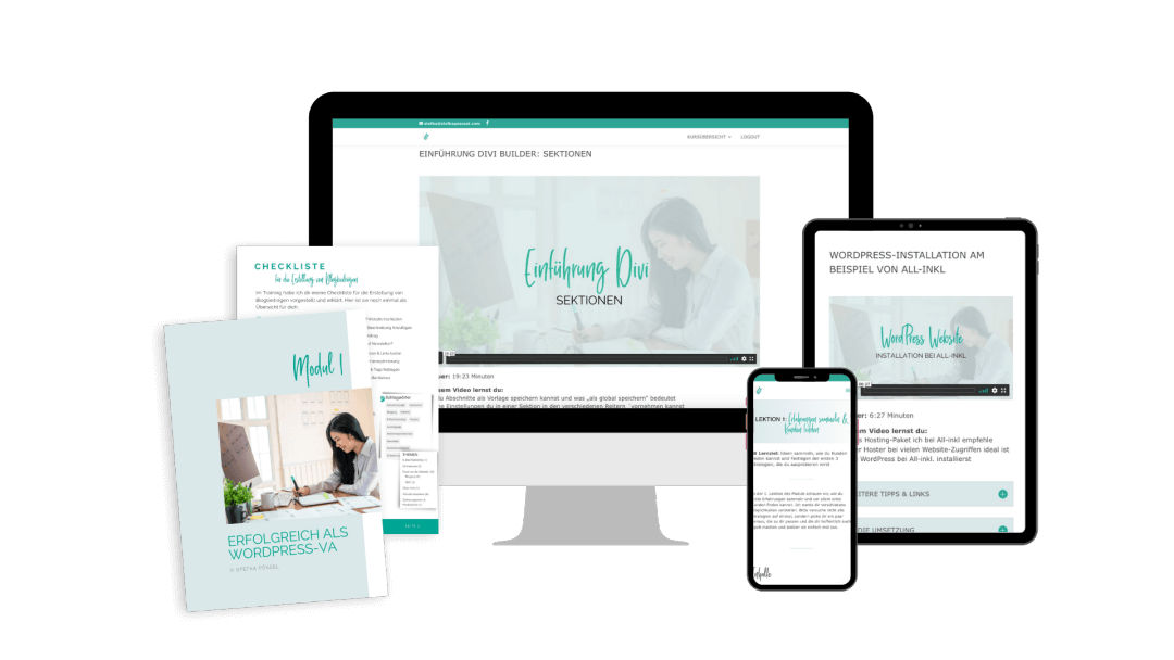 Erfolgreich als WordPress-VA Mockup