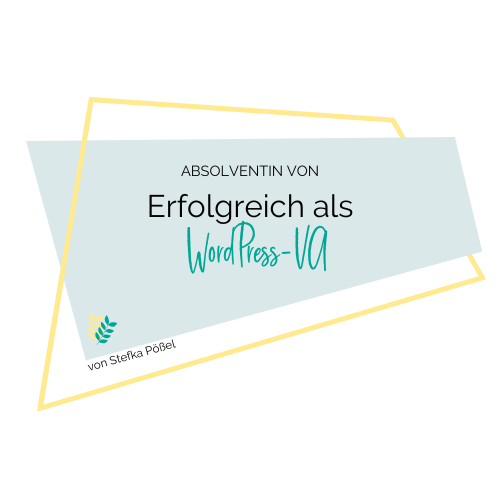 Badge Erfolgreich als WordPress-VA